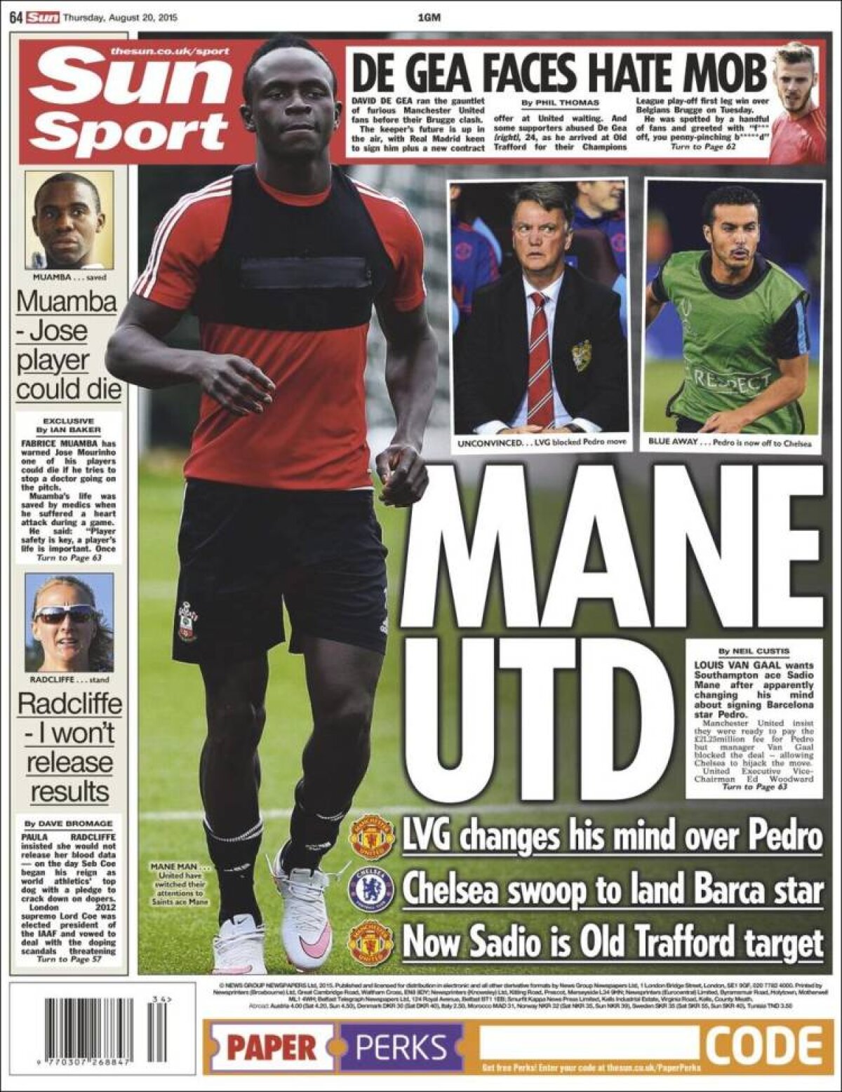 Ce scriu azi ziarele de sport din lume 20 august 2015)