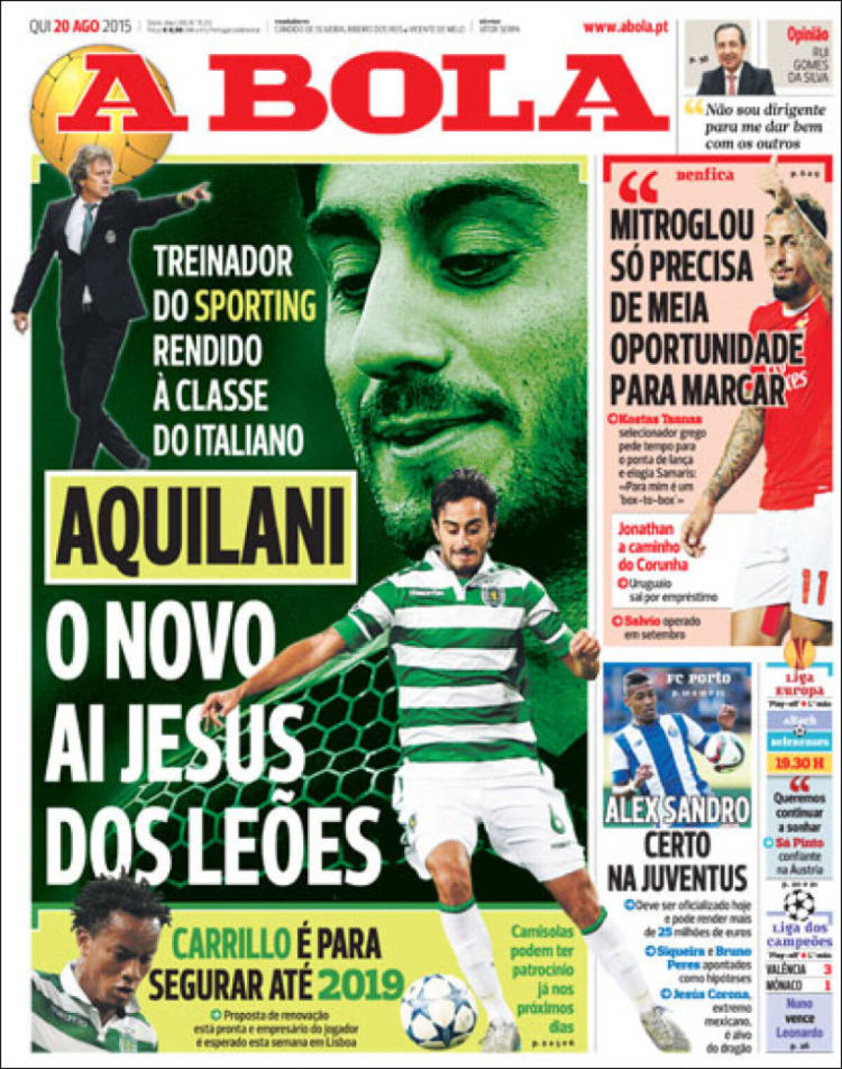 Ce scriu azi ziarele de sport din lume 20 august 2015)