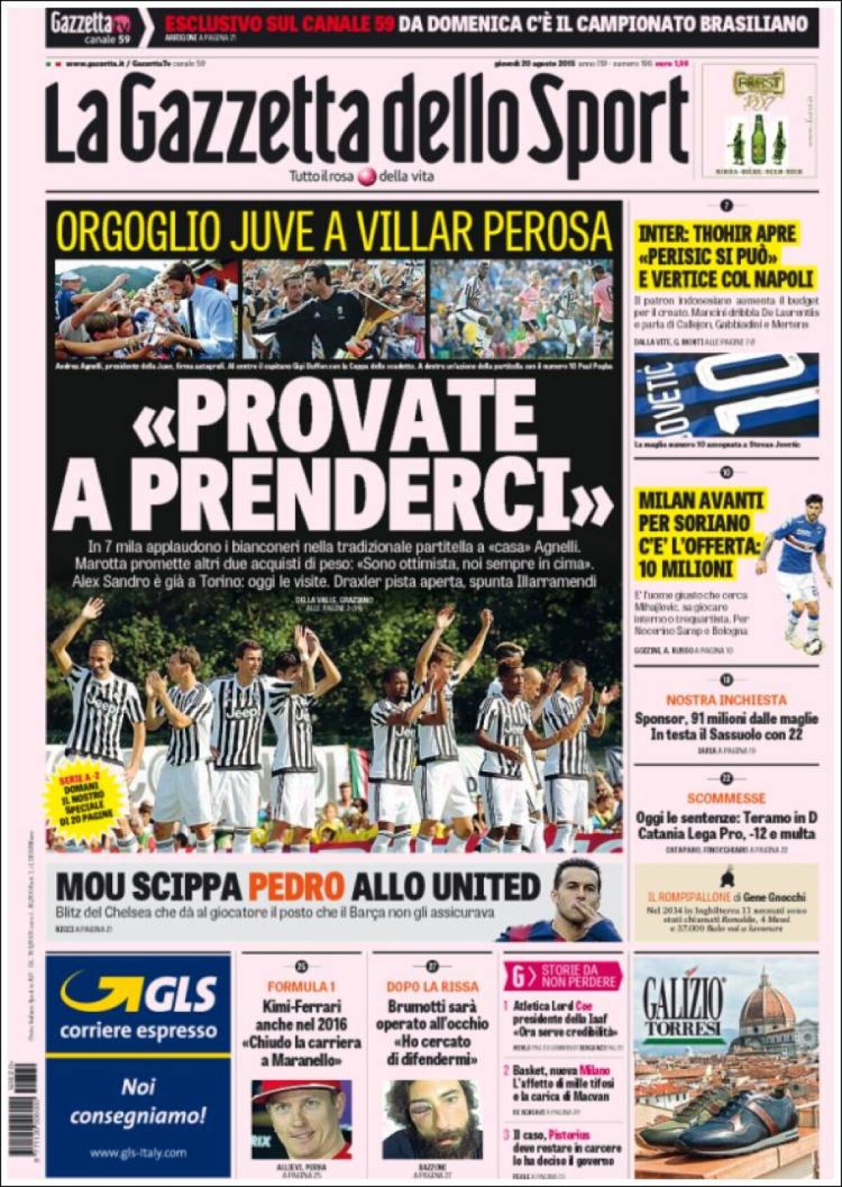 Ce scriu azi ziarele de sport din lume 20 august 2015)