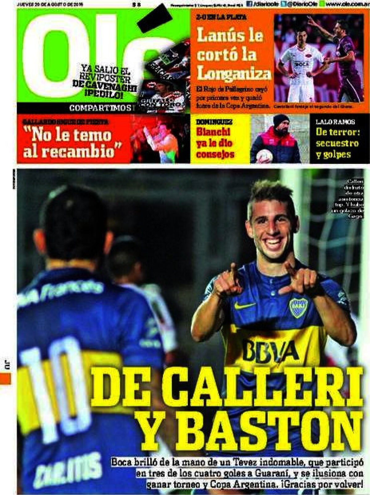 Ce scriu azi ziarele de sport din lume (21 august 2015)