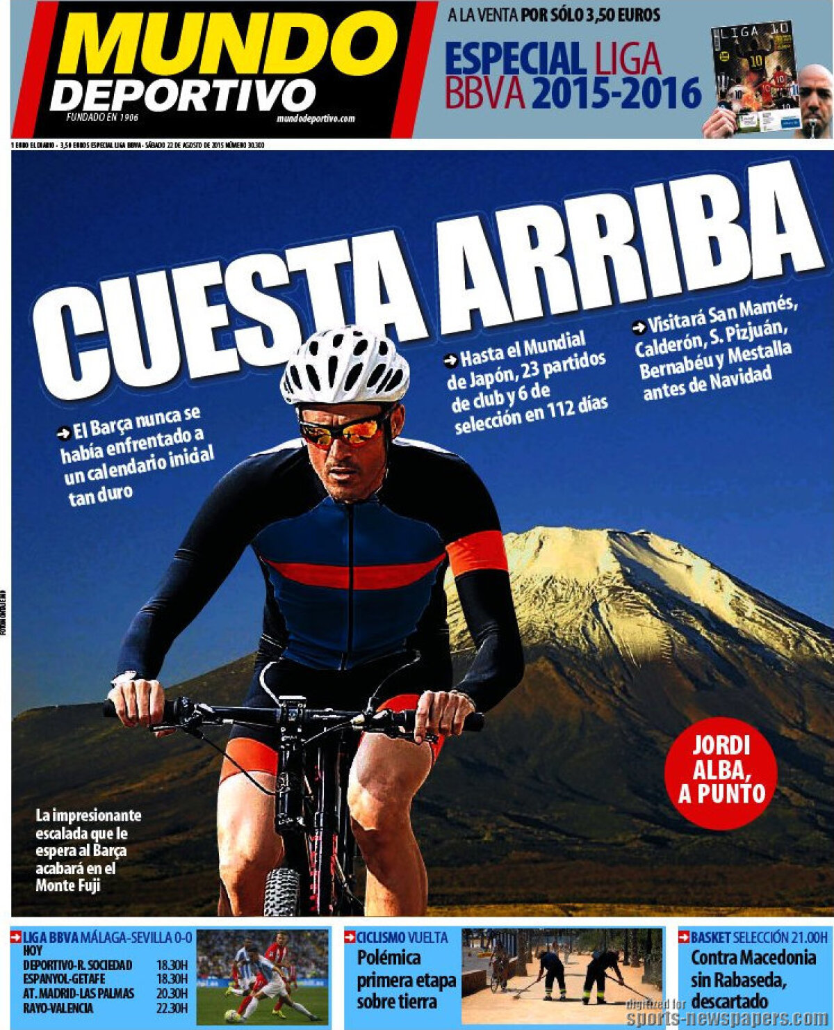 Ce scriu azi ziarele de sport din lume (22 august 2015)