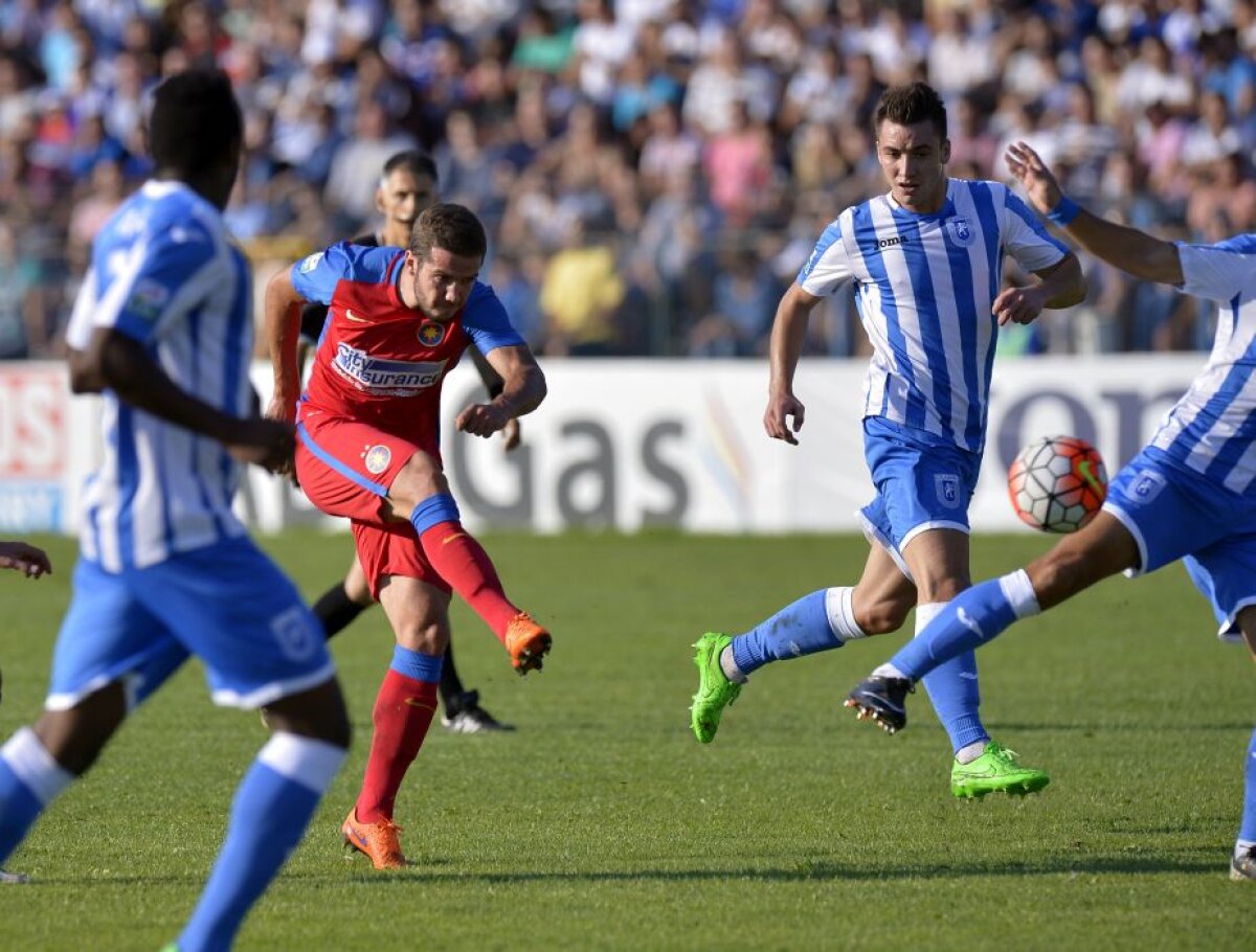 FOTO şi VIDEO » Steaua învinge greu CS U Craiova, 2-1, după un meci cu două penalty-uri! Prima victorie după 5 meciuri pentru Rădoi