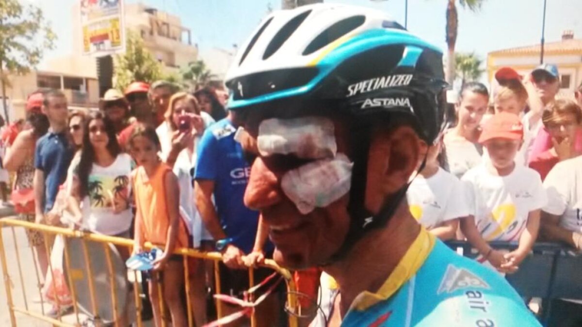 Imagini horror din Turul Spaniei » Abandon + 40 de puncte de sutură