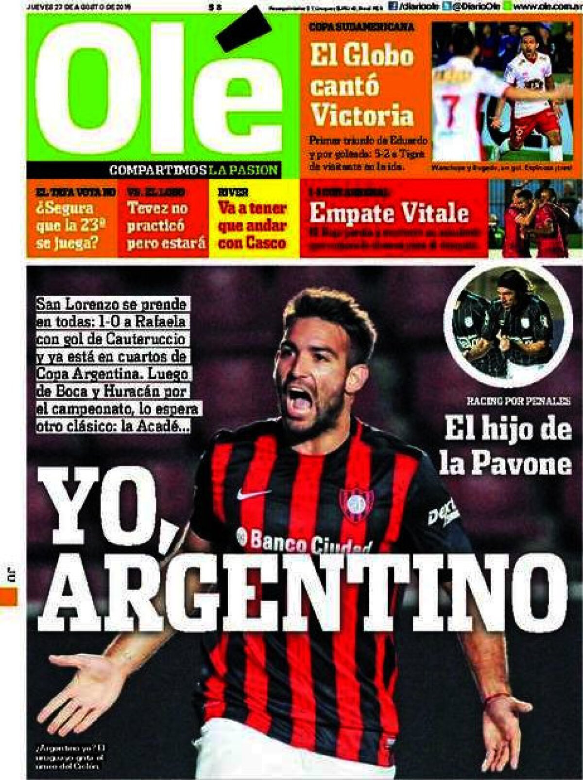 Ce scriu azi ziarele de sport din lume (28 august 2015)