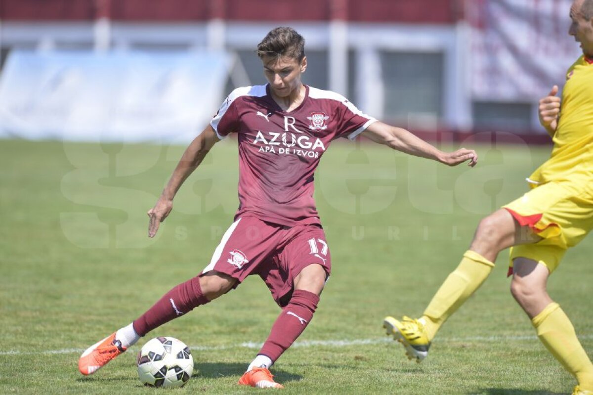 GALERIE FOTO Debut pentru fiul lui Ionel Ganea la Rapid! Aplauze din partea a 4000 de suporteri