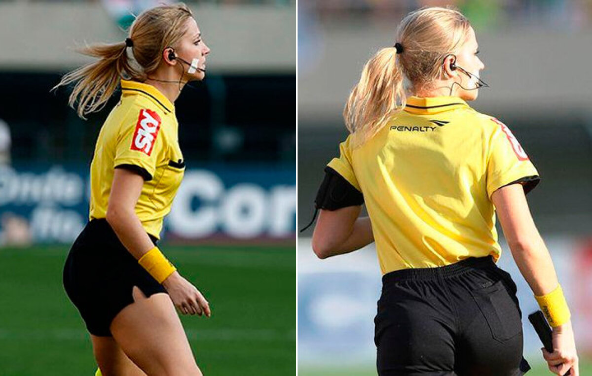 FOTO Ea este cea mai sexy arbitră! Întoarce capetele tuturor, inclusiv ale jucătorilor