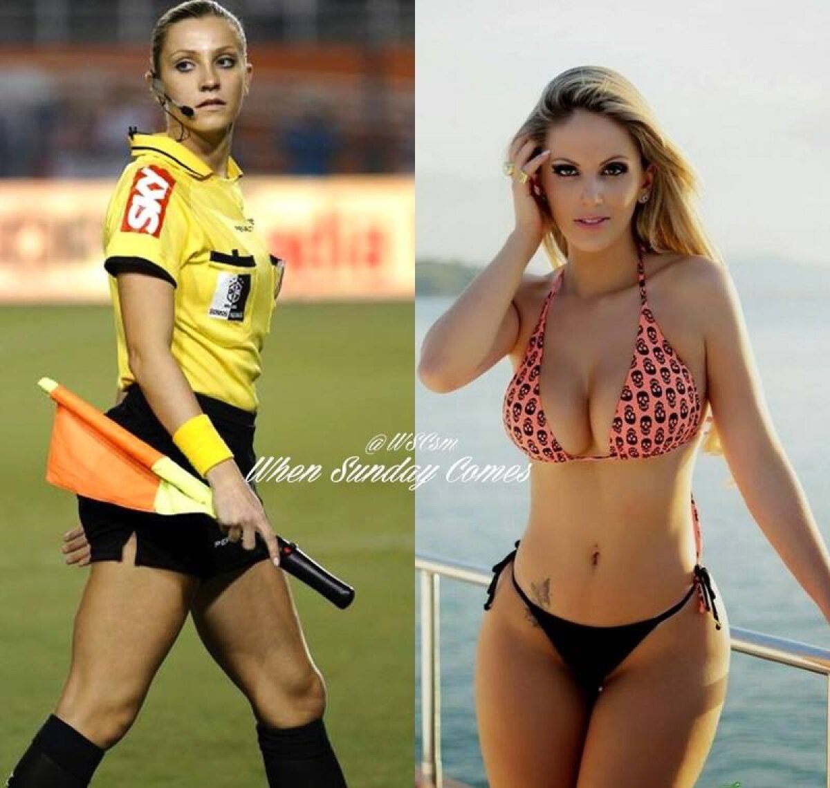 FOTO Ea este cea mai sexy arbitră! Întoarce capetele tuturor, inclusiv ale jucătorilor