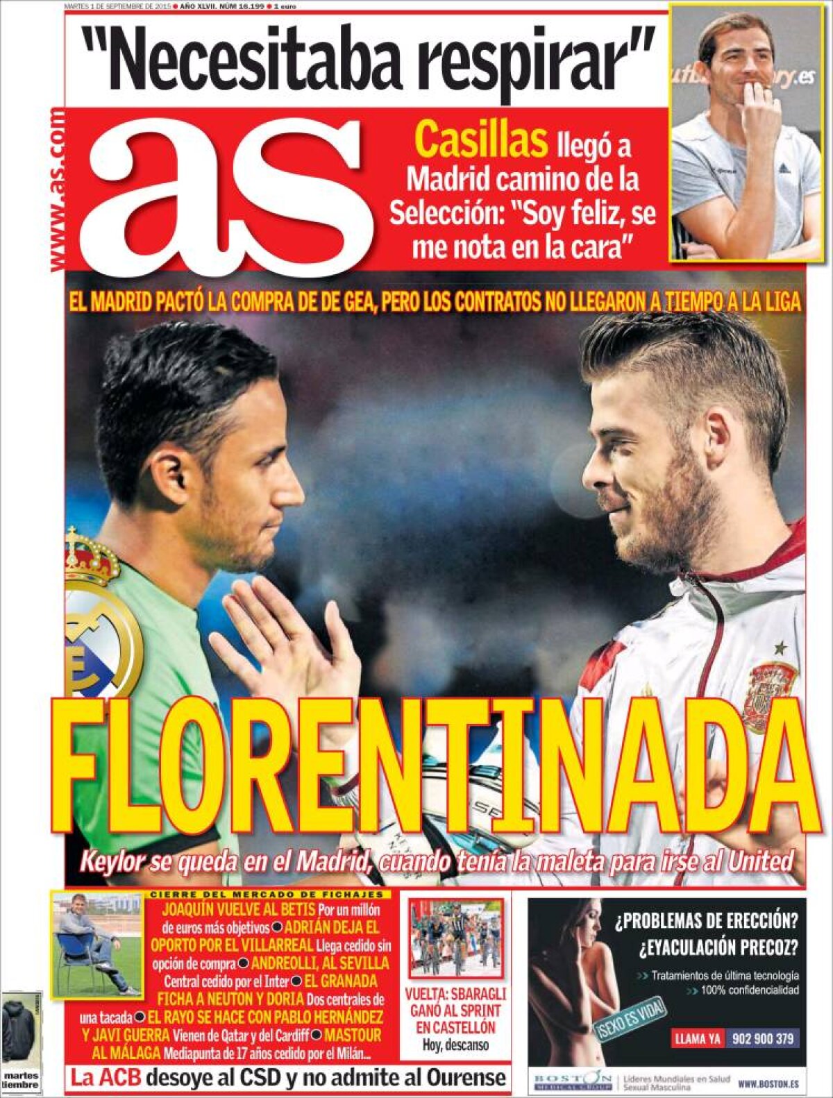 Ce scriu azi ziarele de sport din lume (1 septembrie 2015)