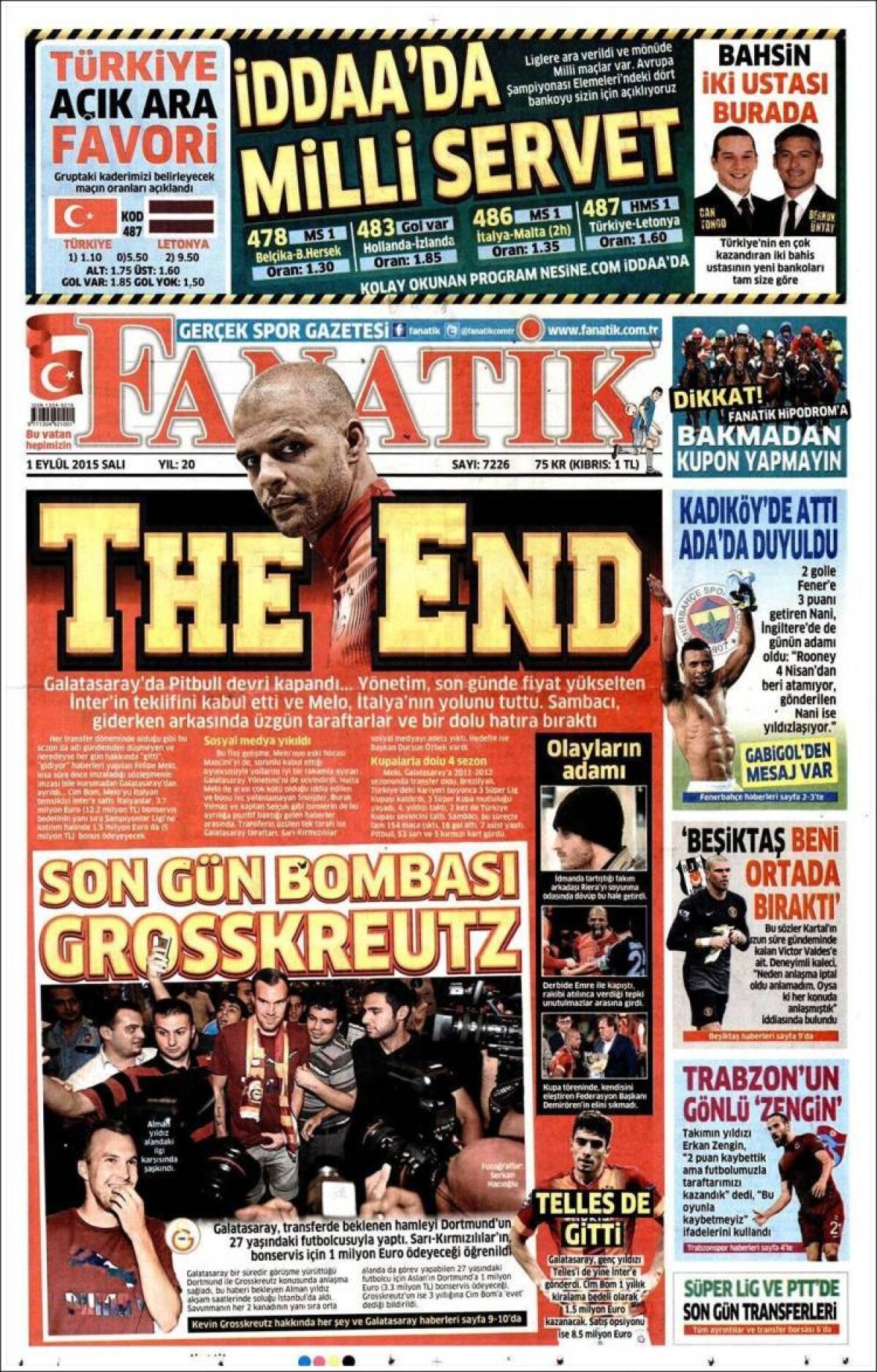 Ce scriu azi ziarele de sport din lume (1 septembrie 2015)