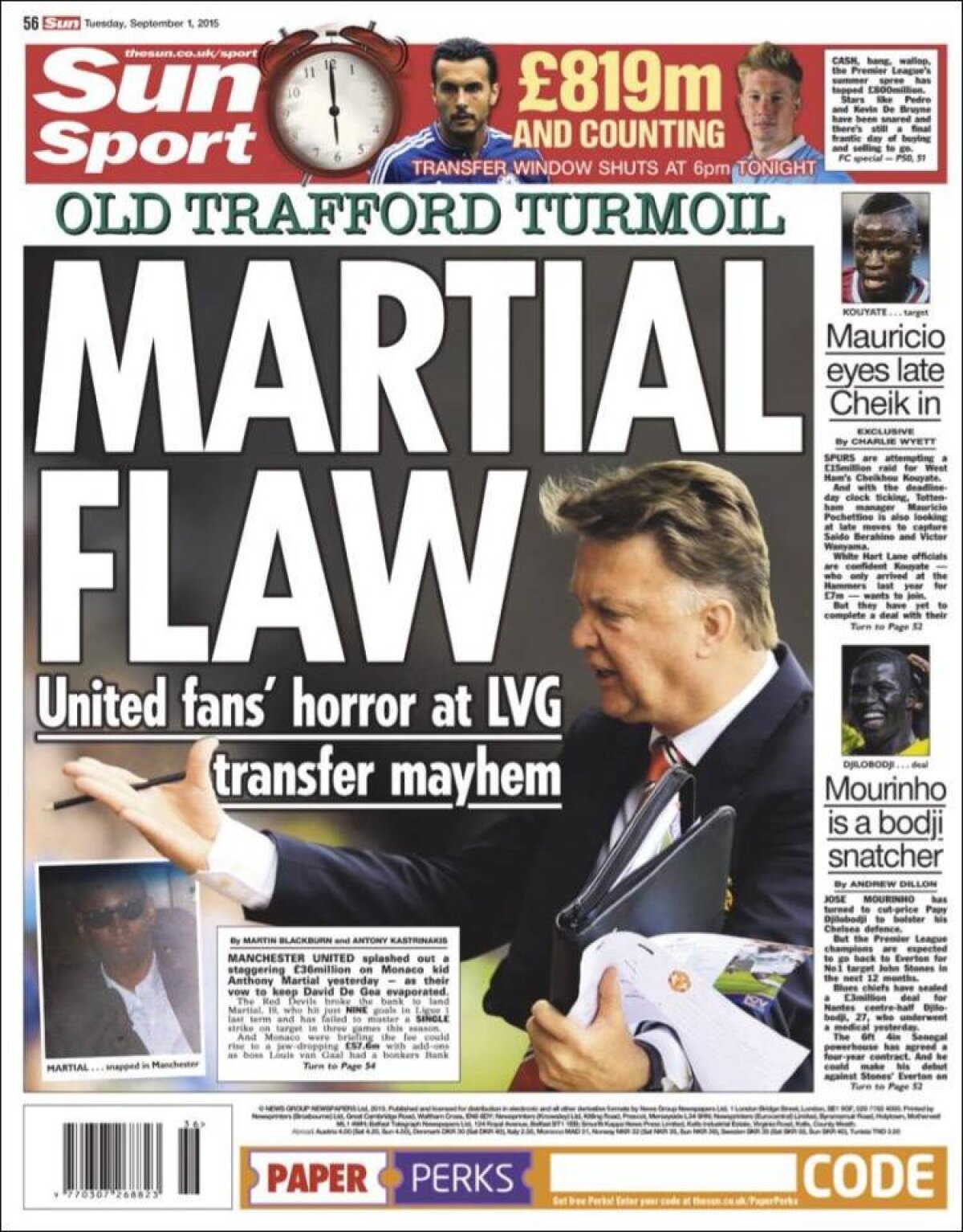 Ce scriu azi ziarele de sport din lume (1 septembrie 2015)