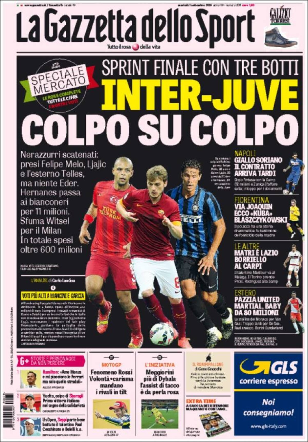 Ce scriu azi ziarele de sport din lume (1 septembrie 2015)