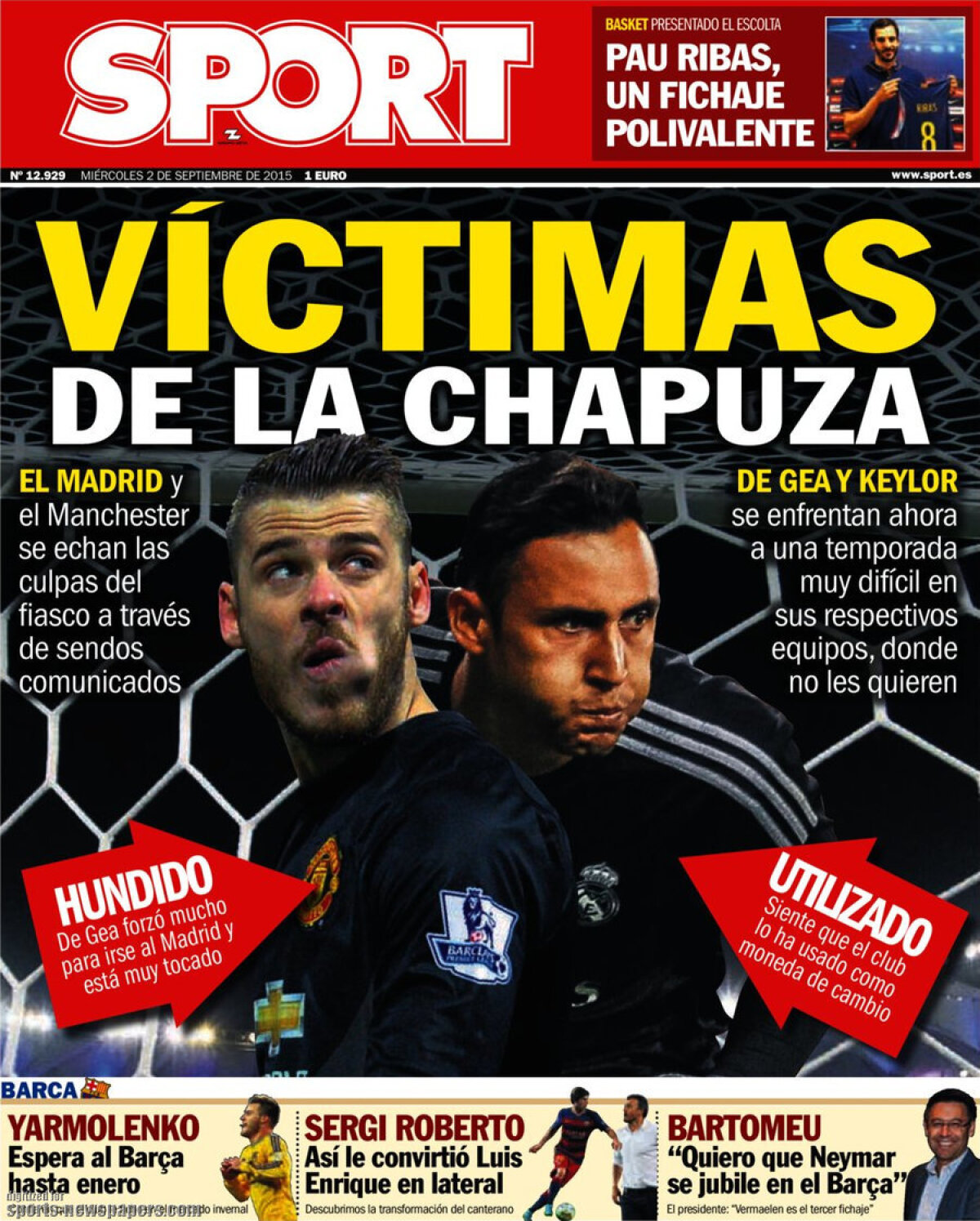 Ce scriu azi ziarele de sport din lume (2 septembrie 2015)