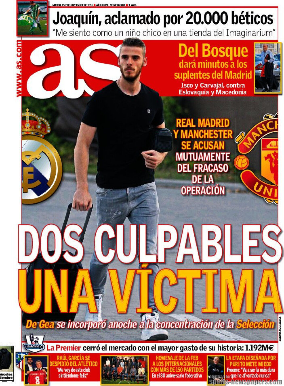 Ce scriu azi ziarele de sport din lume (2 septembrie 2015)