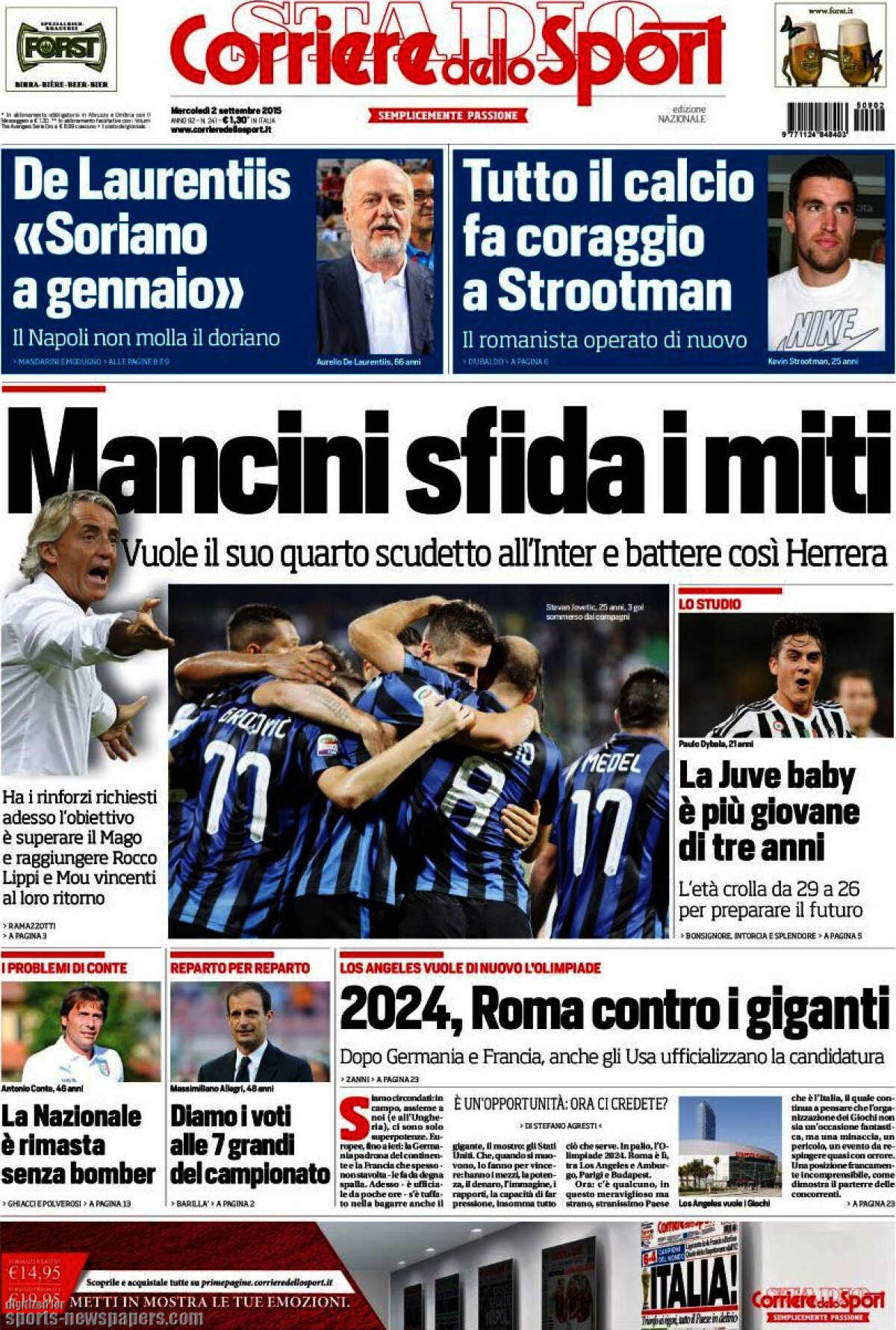 Ce scriu azi ziarele de sport din lume (2 septembrie 2015)