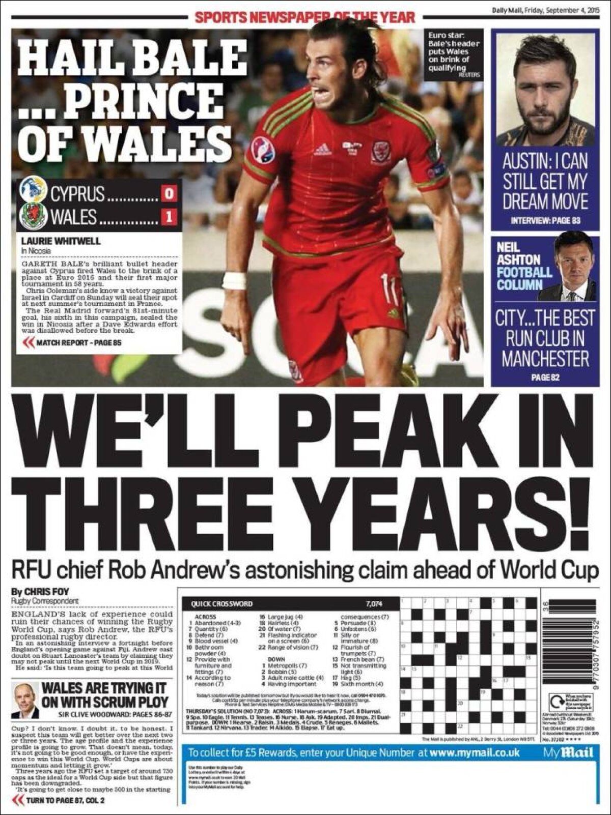 Ce scriu azi ziarele de sport din lume (4 septembrie 2015)