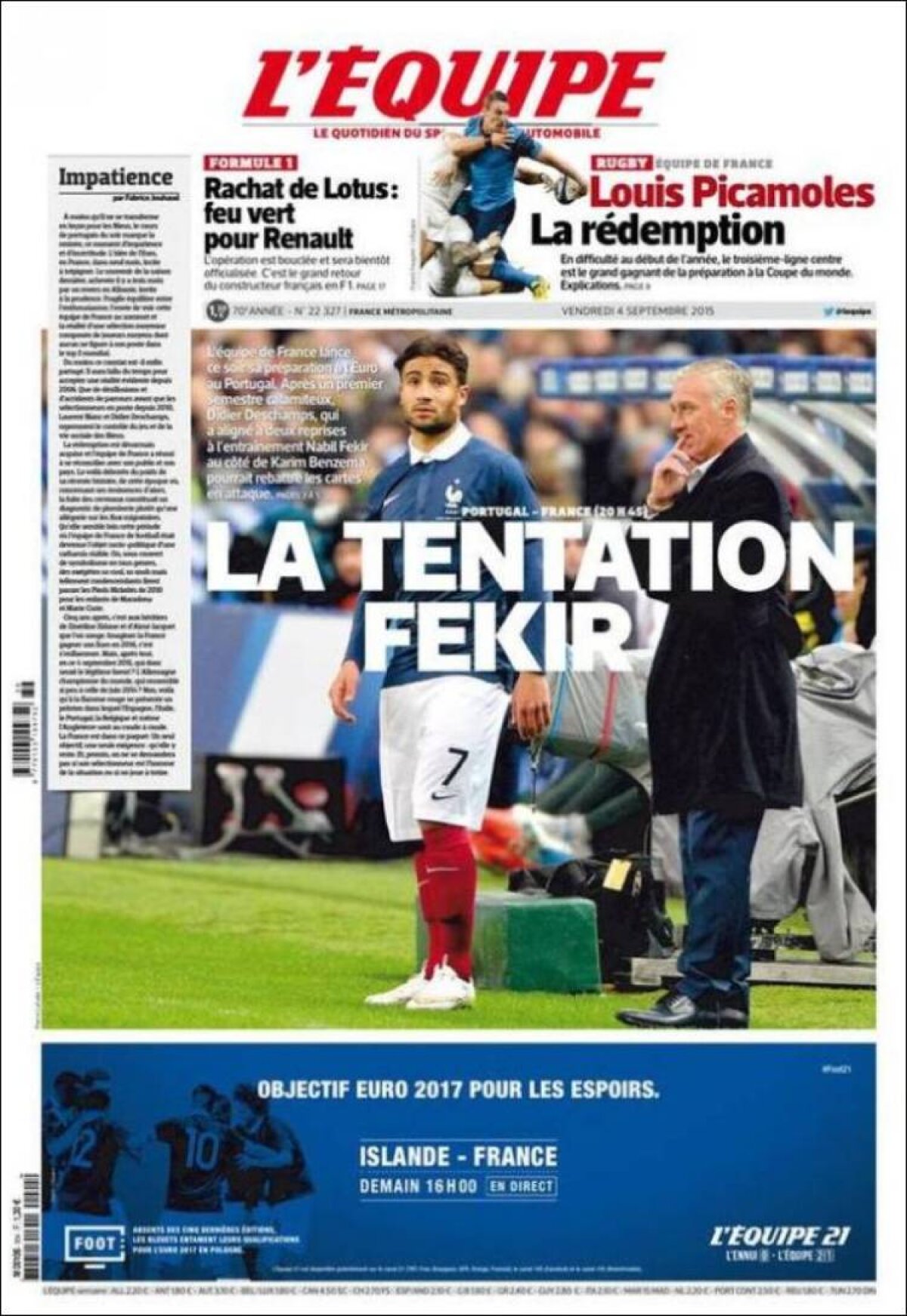 Ce scriu azi ziarele de sport din lume (4 septembrie 2015)