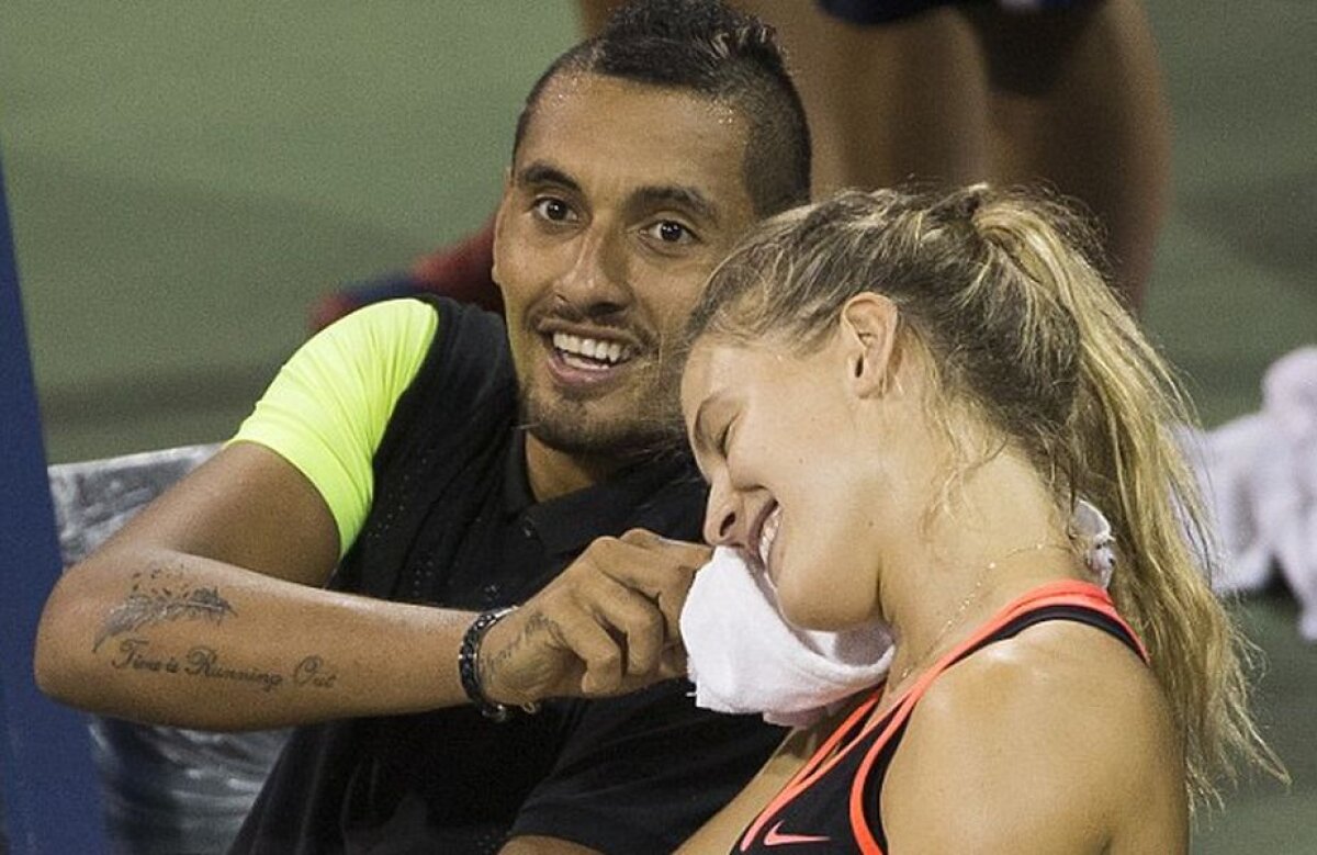 FOTO Jucătorul care l-a insultat pe Wawrinka recidivează » Flirt pe teren cu Eugenie Bouchard