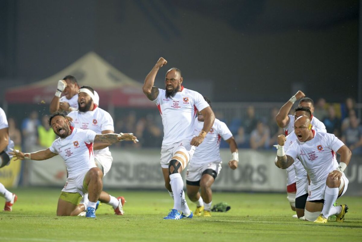 FOTO Naţionala de rugby a României a pierdut în faţa reprezentativei statului Tonga într-un meci amical