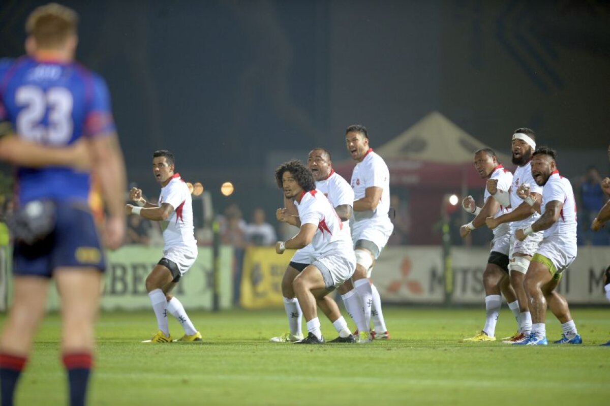 FOTO Naţionala de rugby a României a pierdut în faţa reprezentativei statului Tonga într-un meci amical