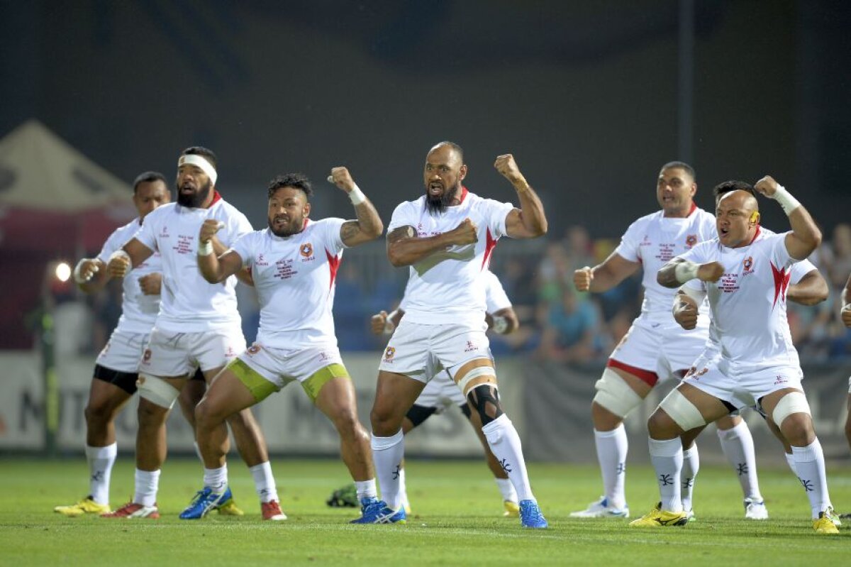 FOTO Naţionala de rugby a României a pierdut în faţa reprezentativei statului Tonga într-un meci amical