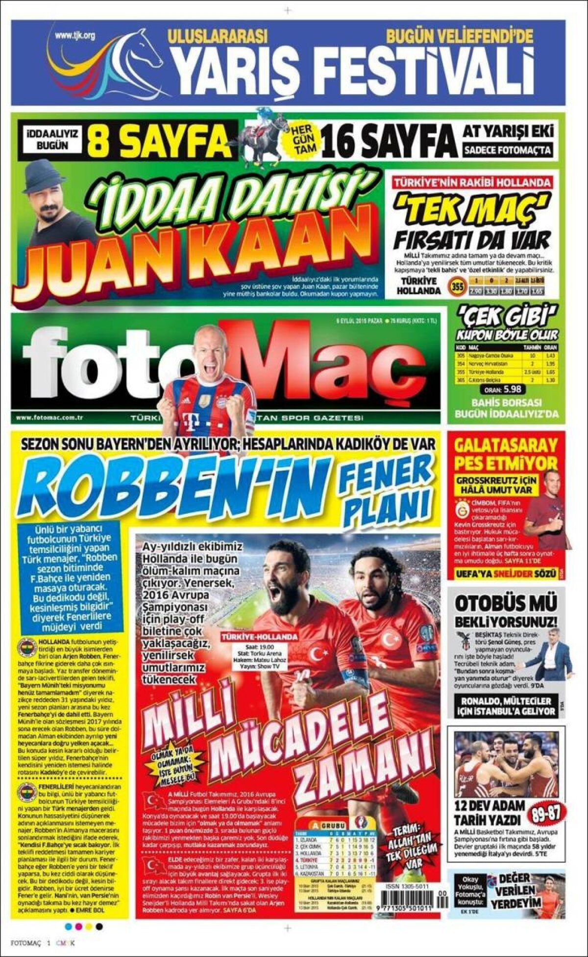 Ce scriu azi ziarele de sport din lume (6 septembrie 2015)