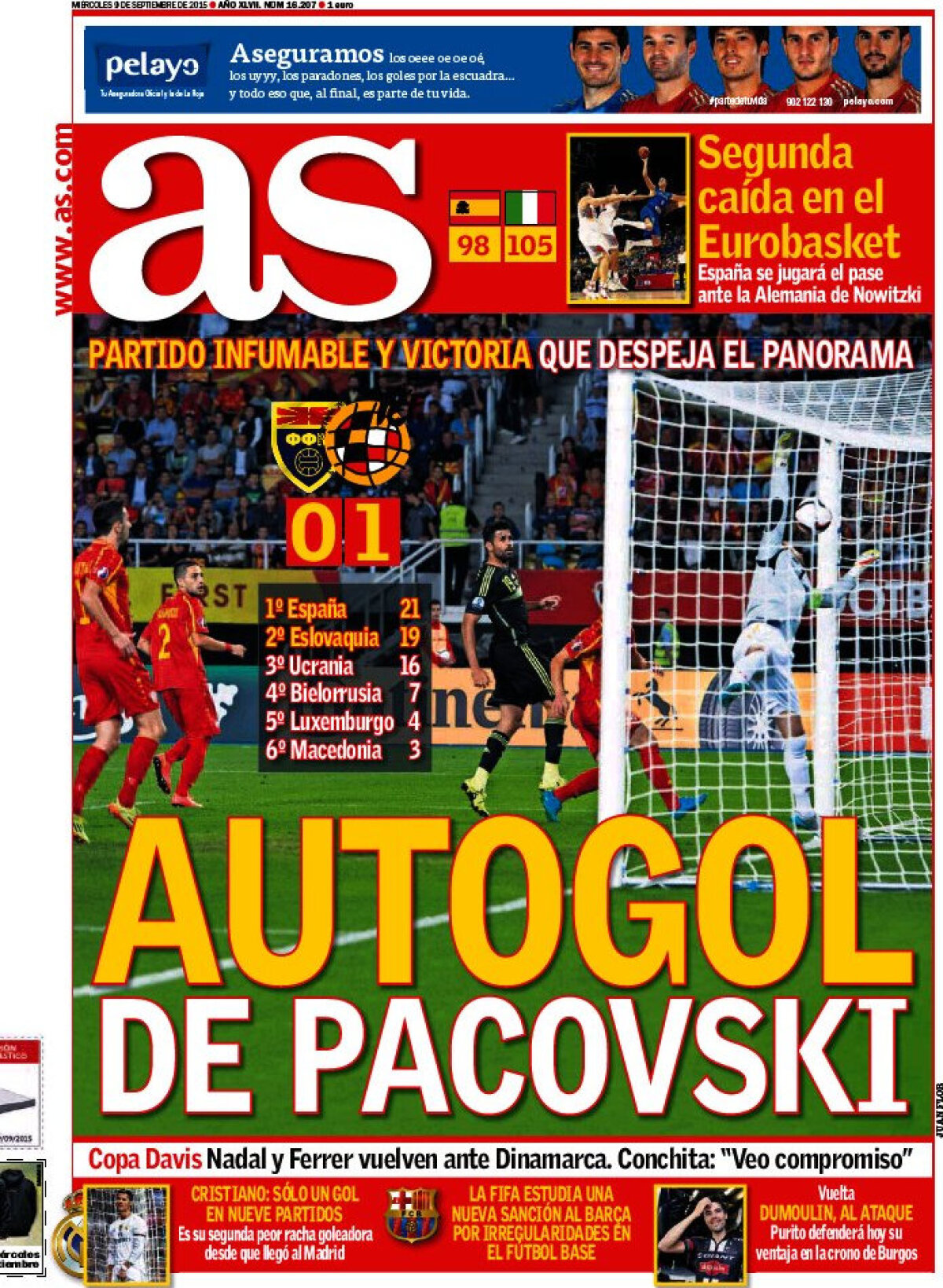 Ce scriu azi ziarele de sport din lume (9 septembrie 2015)