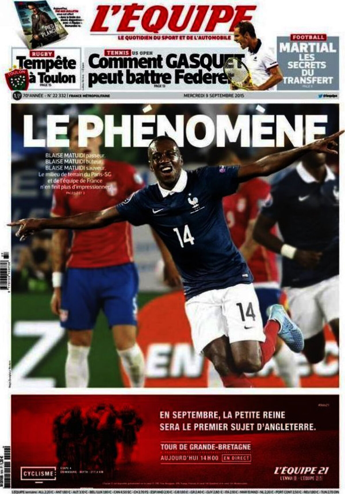 Ce scriu azi ziarele de sport din lume (9 septembrie 2015)