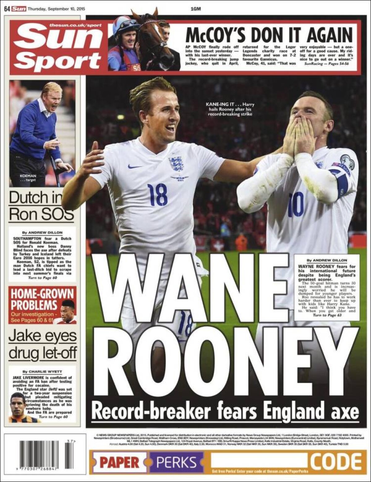 Ce scriu azi ziarele de sport din lume (10 septembrie 2015)