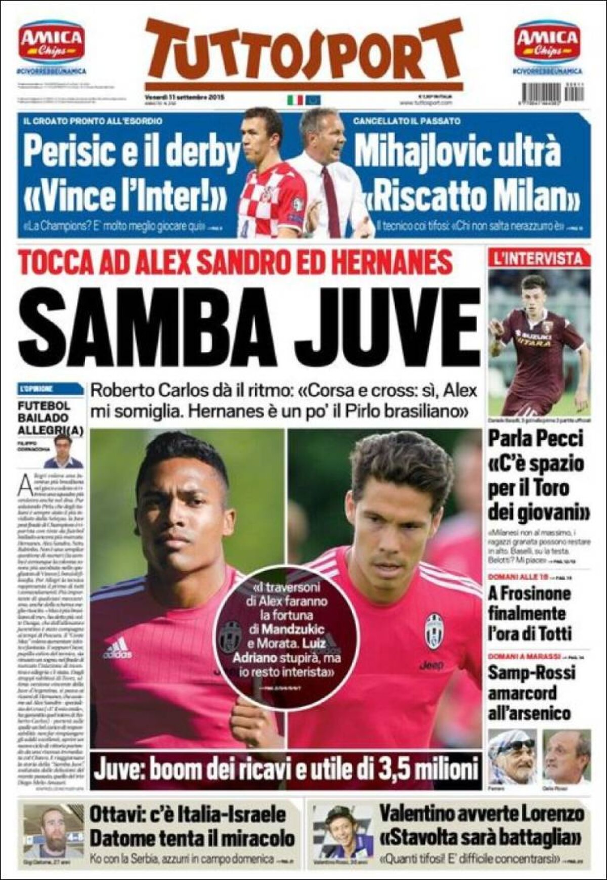 Ce scriu azi ziarele de sport din lume (11 septembrie 2015)