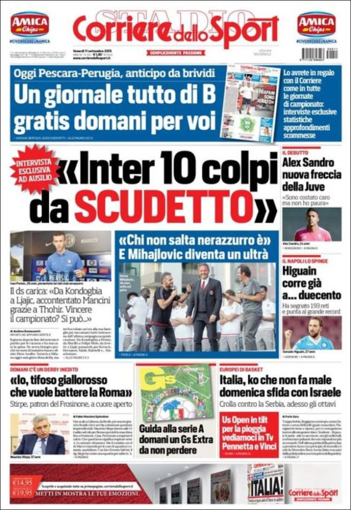 Ce scriu azi ziarele de sport din lume (11 septembrie 2015)