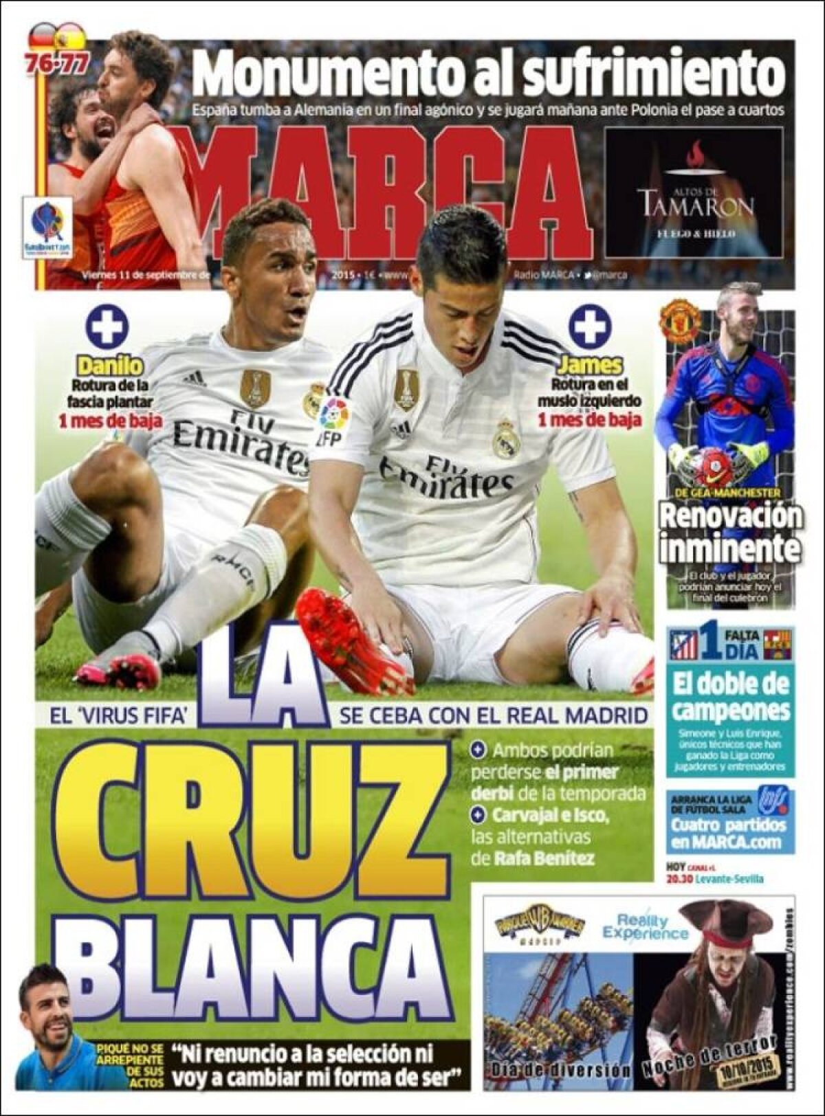 Ce scriu azi ziarele de sport din lume (11 septembrie 2015)