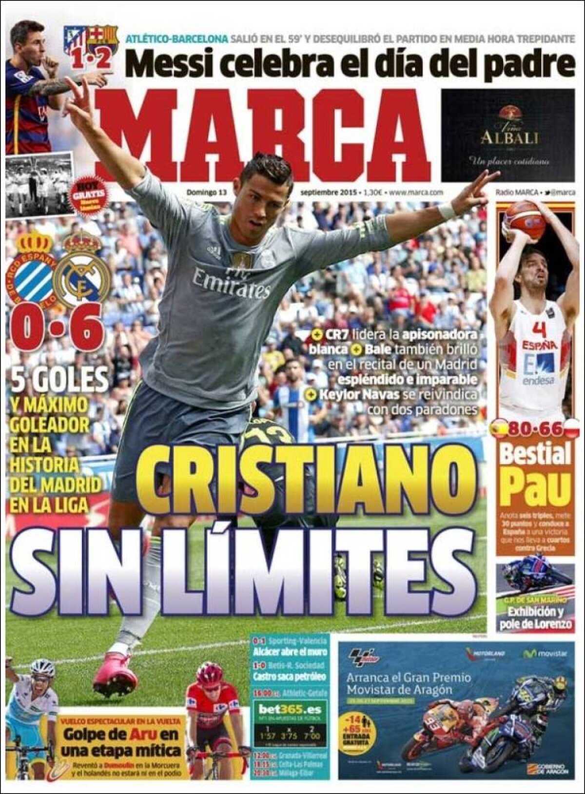 Ce scriu azi ziarele de sport din lume (13 septembrie 2015)