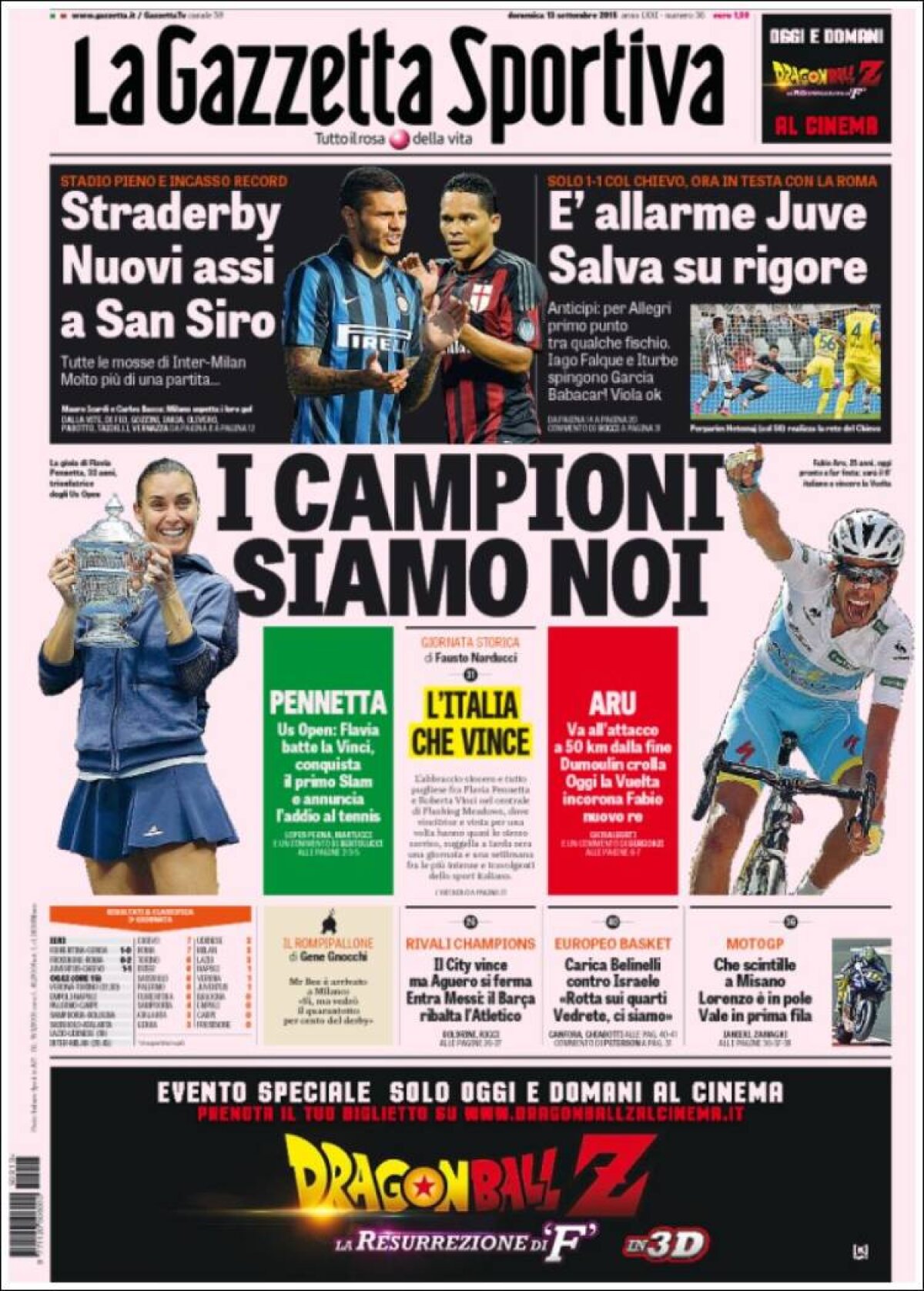 Ce scriu azi ziarele de sport din lume (13 septembrie 2015)