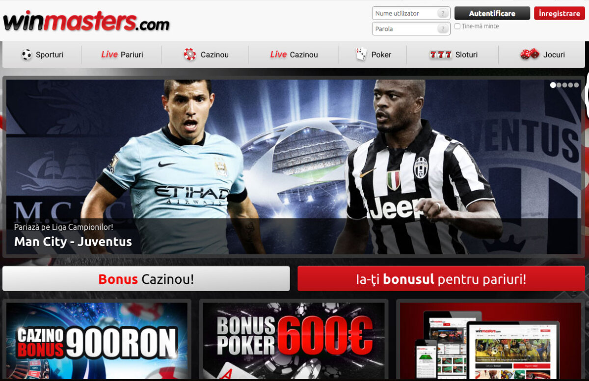 Un parior român a câştigat 25.375,99  de lei la pariuri, pe winmasters.com, cu doar 550 de lei investiţi