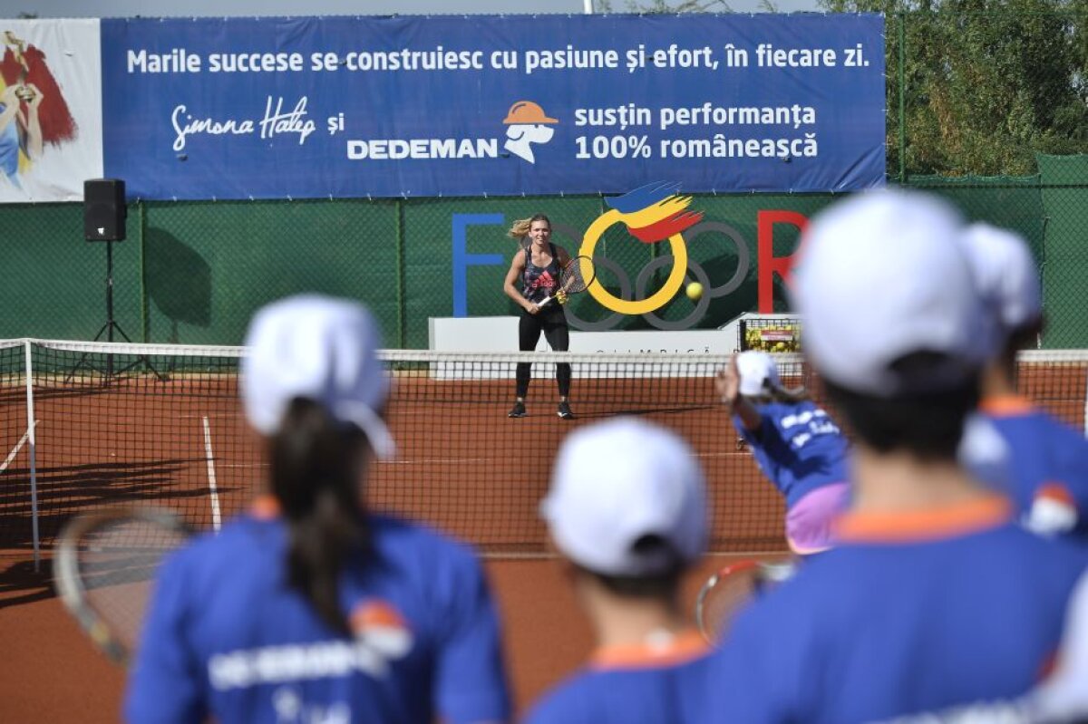 FOTO Halep și Țiriac s-au întîlnit la inaugurarea a două terenuri de tenis! Fostul mare tenismen s-a ținut de glume: "Să mă anunți atunci" :)