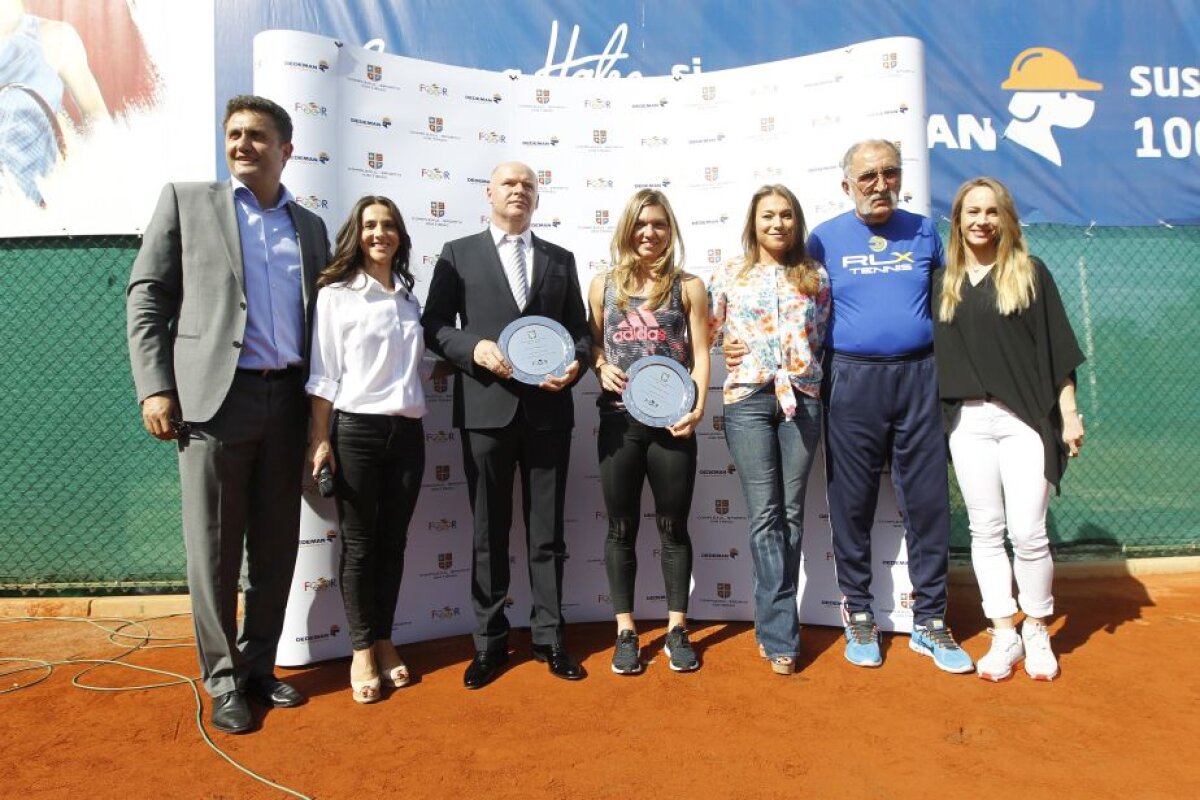 FOTO Halep și Țiriac s-au întîlnit la inaugurarea a două terenuri de tenis! Fostul mare tenismen s-a ținut de glume: "Să mă anunți atunci" :)