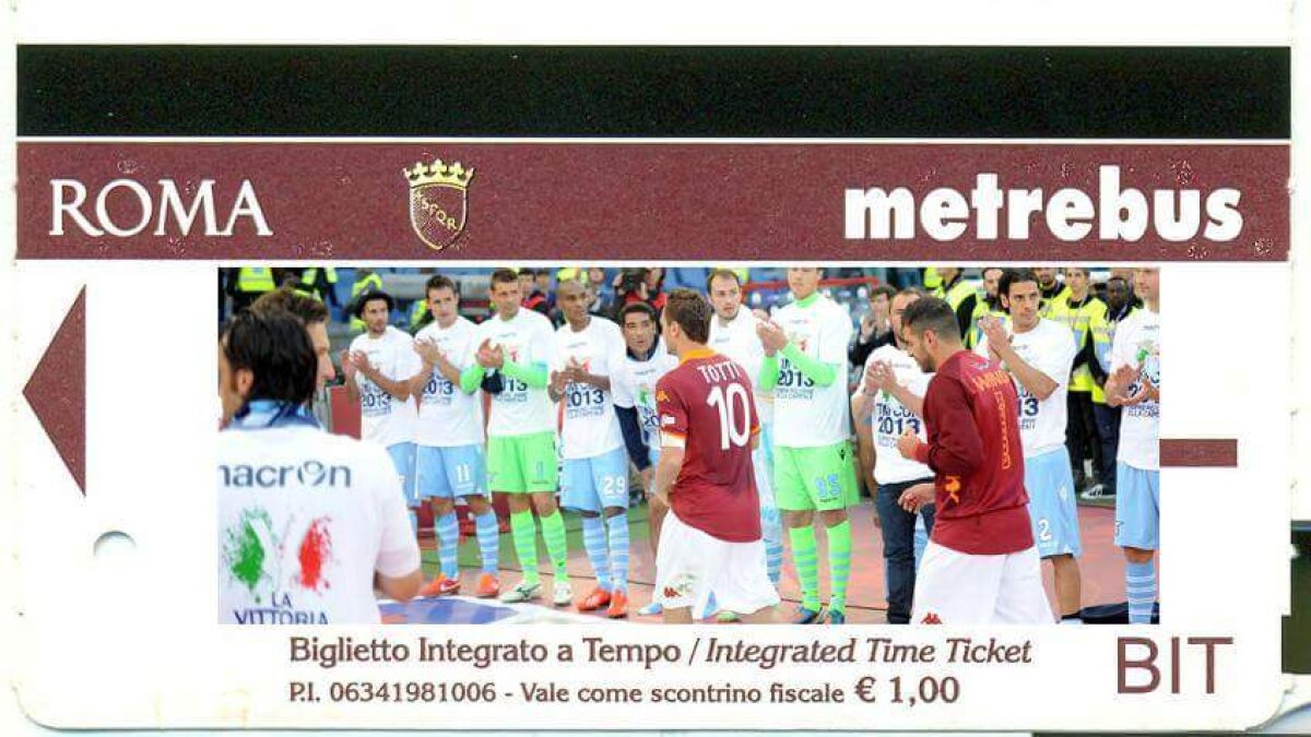 FOTO Totti, precum Papa Francesco » Cum onorează Primăria aniversarea căpitanului celor de la AS Roma