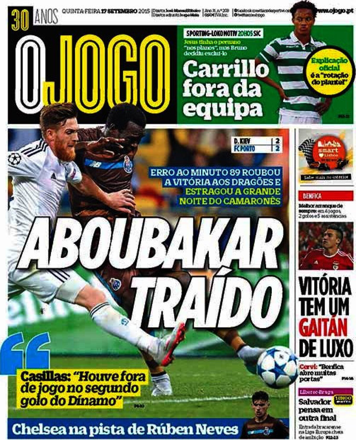 Ce scriu azi ziarele de sport din lume (17 septembrie 2015)