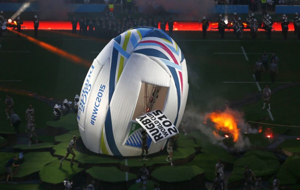 VIDEO + FOTO Imagini impresionante de pe Twickenham Stadium, de la deschiderea CM de Rugby la care au asistat 82.000 de oameni 
