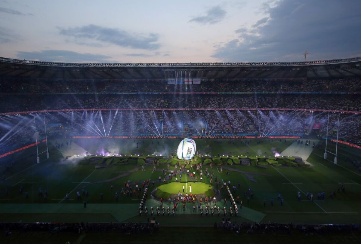 VIDEO + FOTO Imagini impresionante de pe Twickenham Stadium, de la deschiderea CM de Rugby la care au asistat 82.000 de oameni 
