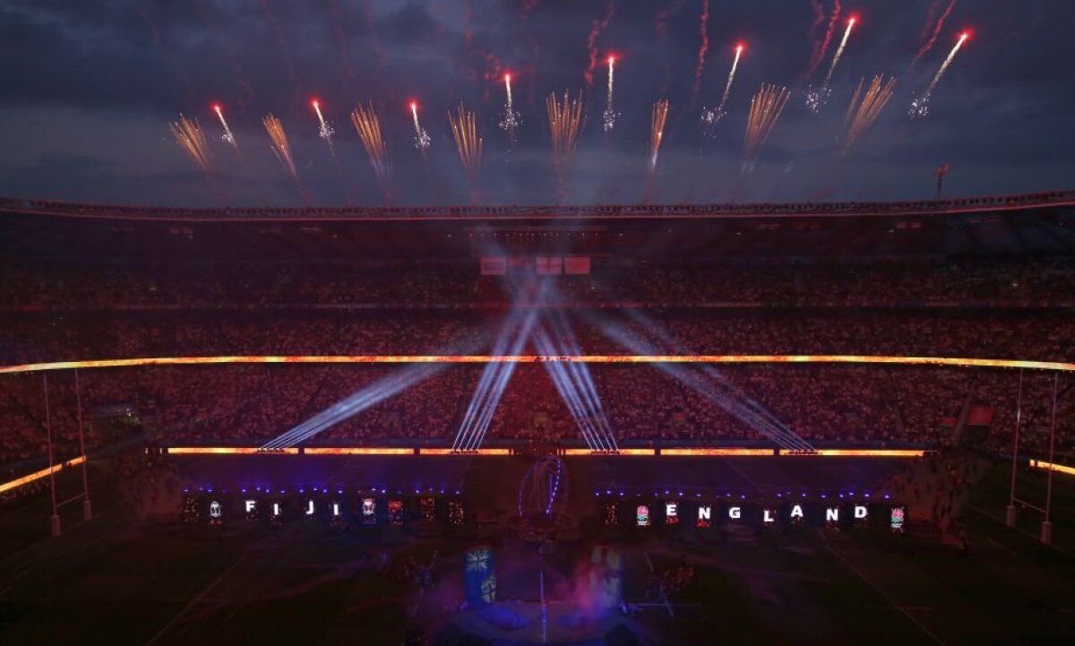 VIDEO + FOTO Imagini impresionante de pe Twickenham Stadium, de la deschiderea CM de Rugby la care au asistat 82.000 de oameni 