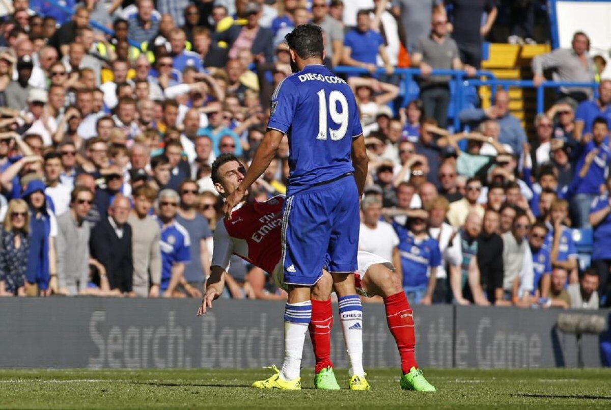 VIDEO + FOTO Bătaie și eliminări în Chelsea - Arsenal 2-0 » Diego Costa a fost în centrul atenției
