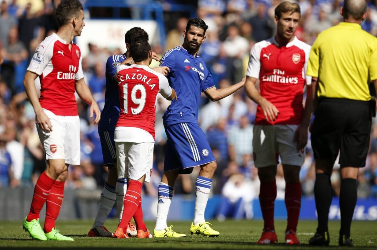 VIDEO + FOTO Bătaie și eliminări în Chelsea - Arsenal 2-0 » Diego Costa a fost în centrul atenției