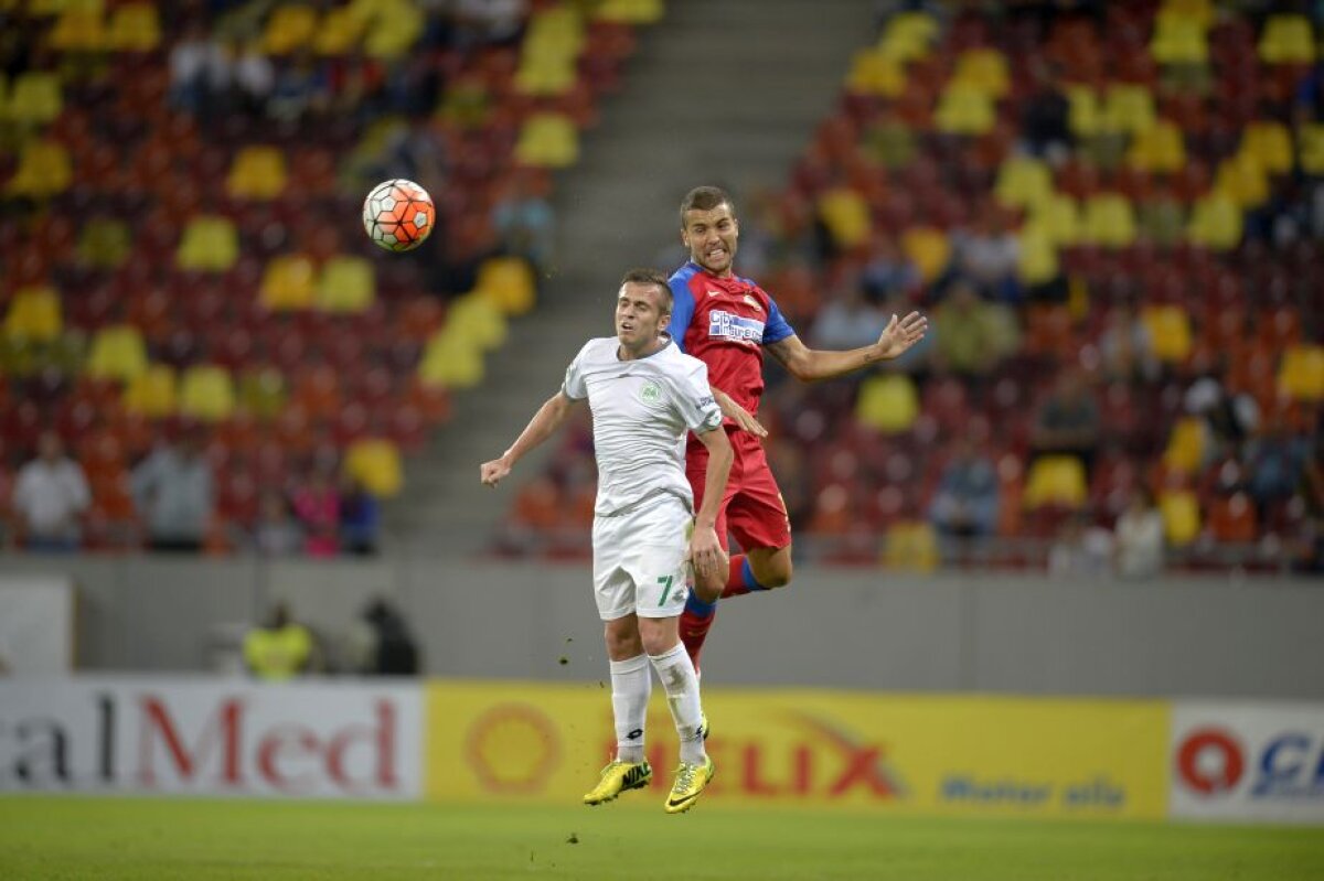 VIDEO și FOTO Steaua urcă pe podium după victoria în fața Chiajnei, scor 3-1