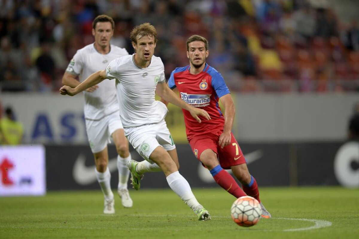 VIDEO și FOTO Steaua urcă pe podium după victoria în fața Chiajnei, scor 3-1