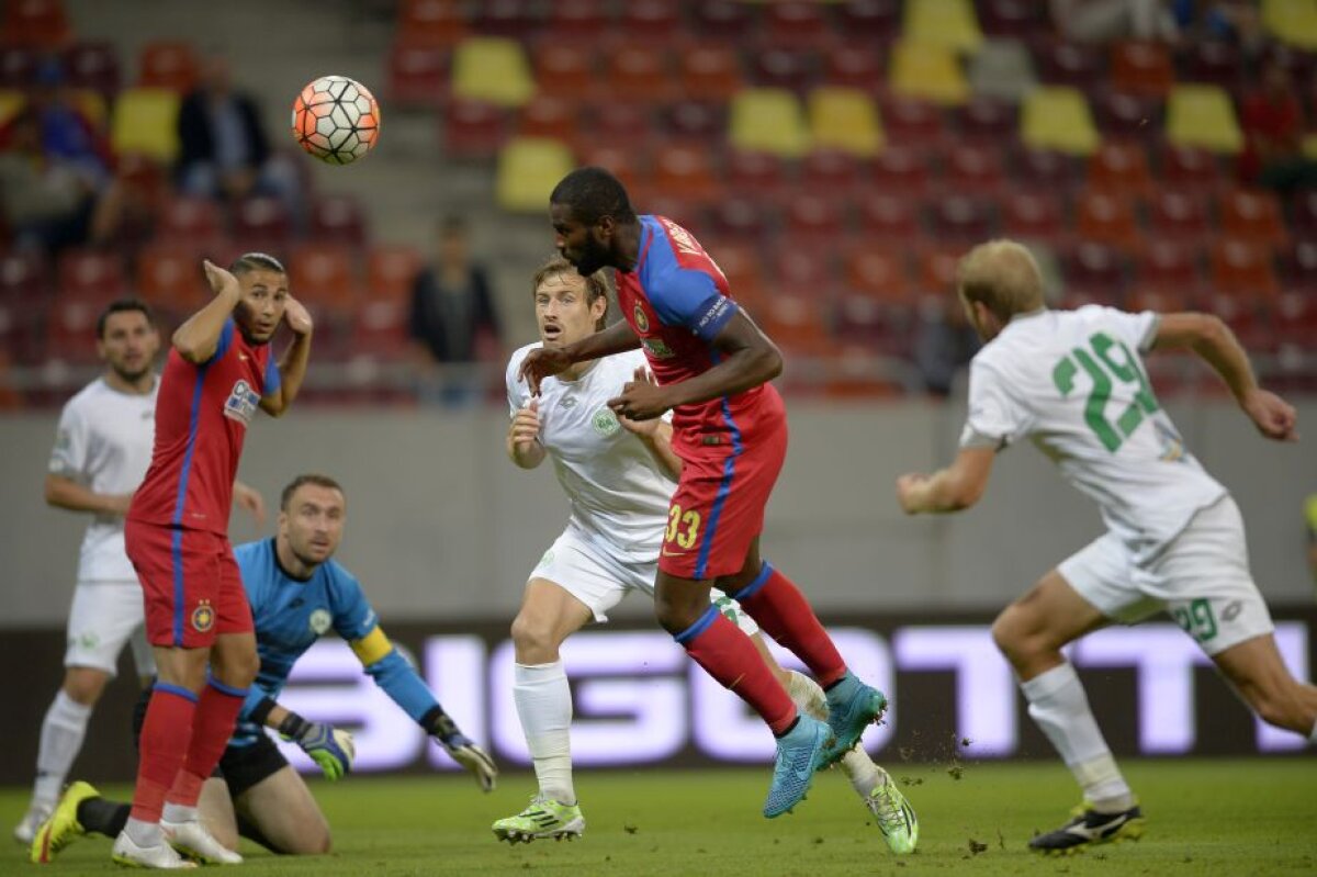 VIDEO și FOTO Steaua urcă pe podium după victoria în fața Chiajnei, scor 3-1