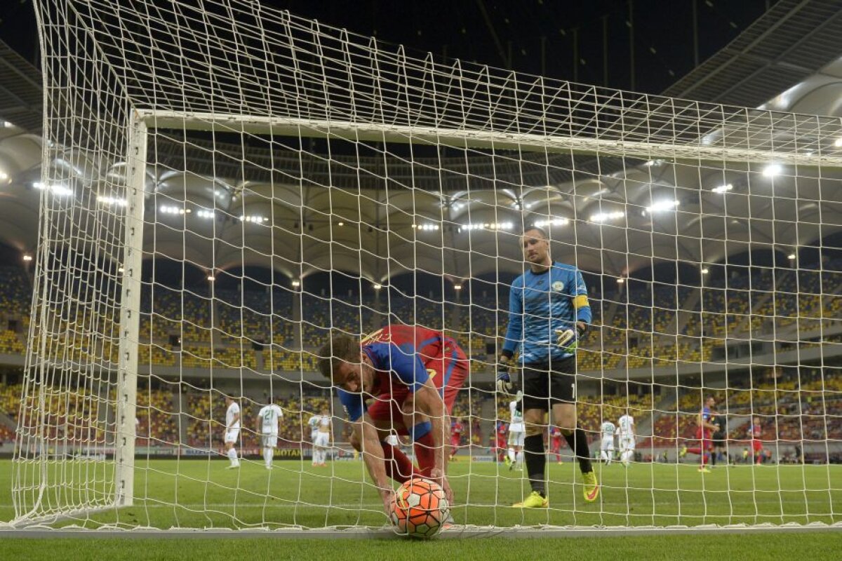 VIDEO și FOTO Steaua urcă pe podium după victoria în fața Chiajnei, scor 3-1