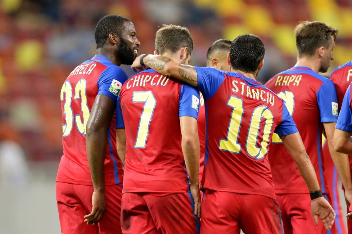VIDEO și FOTO Steaua urcă pe podium după victoria în fața Chiajnei, scor 3-1