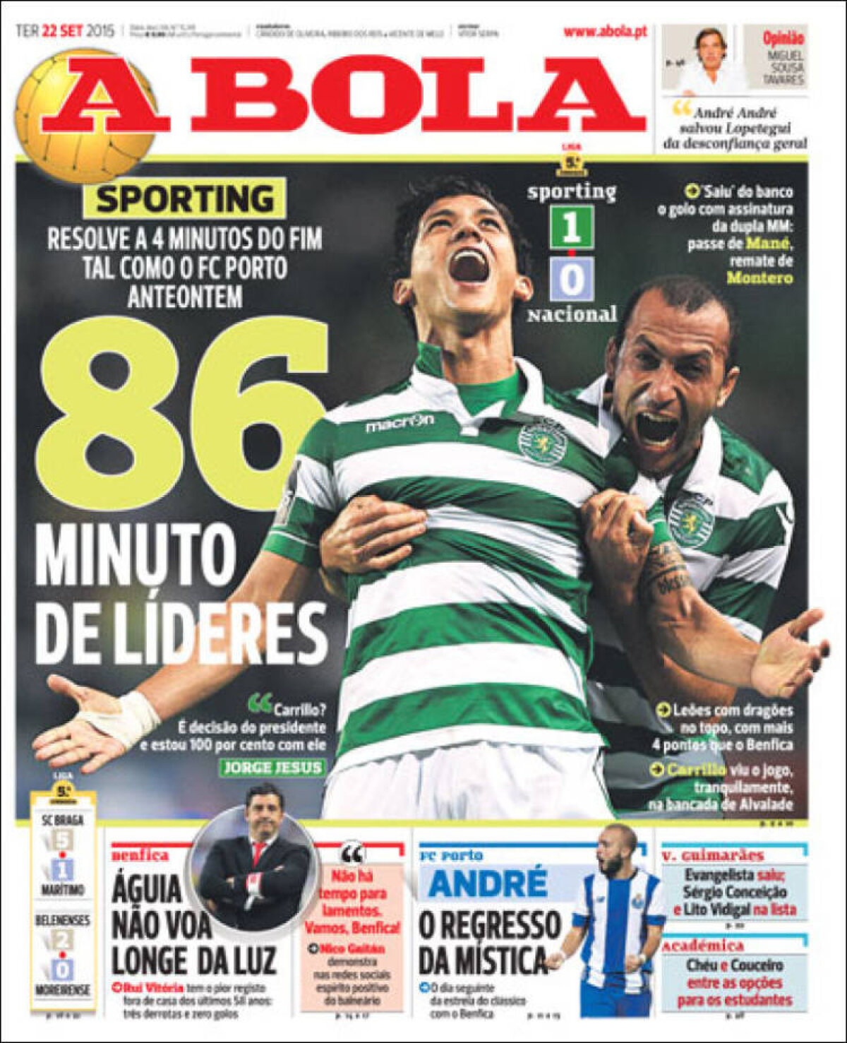 Ce scriu azi ziarele de sport din lume (22 septembrie 2015)