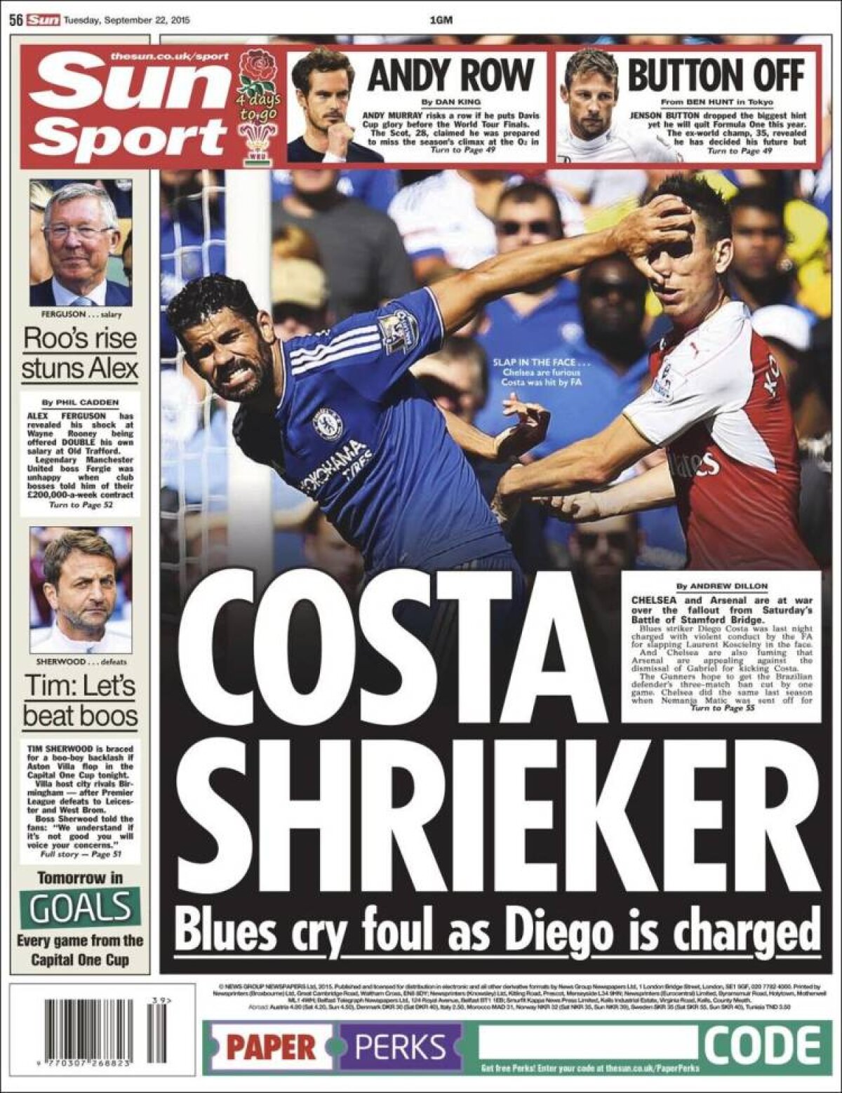 Ce scriu azi ziarele de sport din lume (22 septembrie 2015)